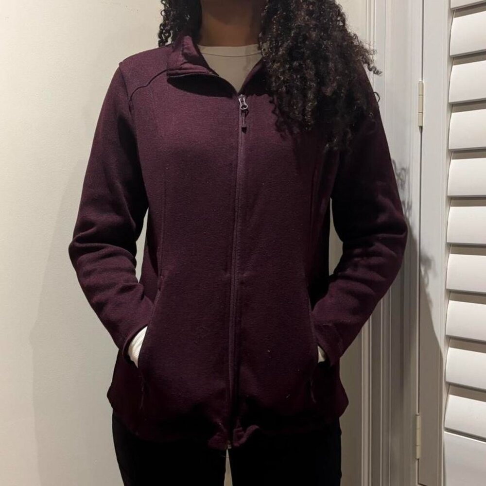 Maroon Running Jacket Size Medium - Picture 2 of 5